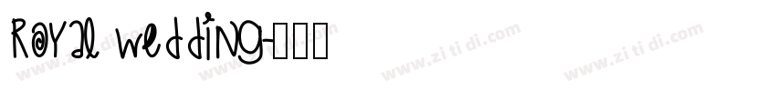 royal wedding字体转换
